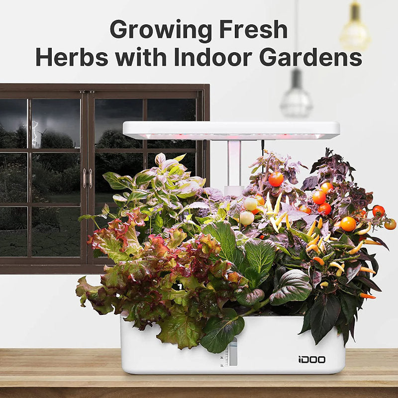 iDoo Bloom 12 Pods Indoor Hydroponic Herb Garden Kit
